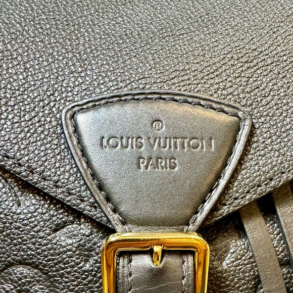Louis Vuitton empreinte leather Montsouris backpack black - Picture 7 of 10